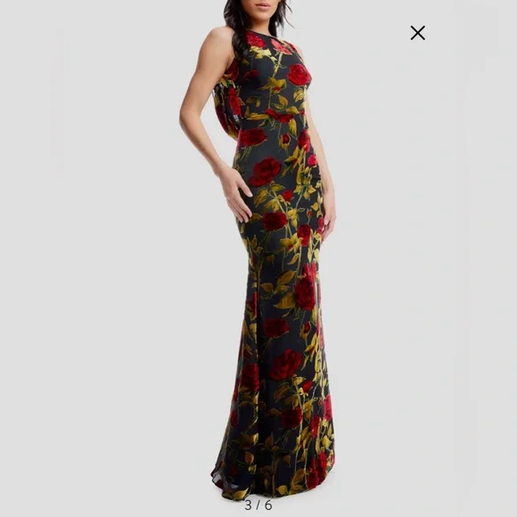 Dress the Population Cherilyn Velvet Mermaid Gown - Picture 6 of 13